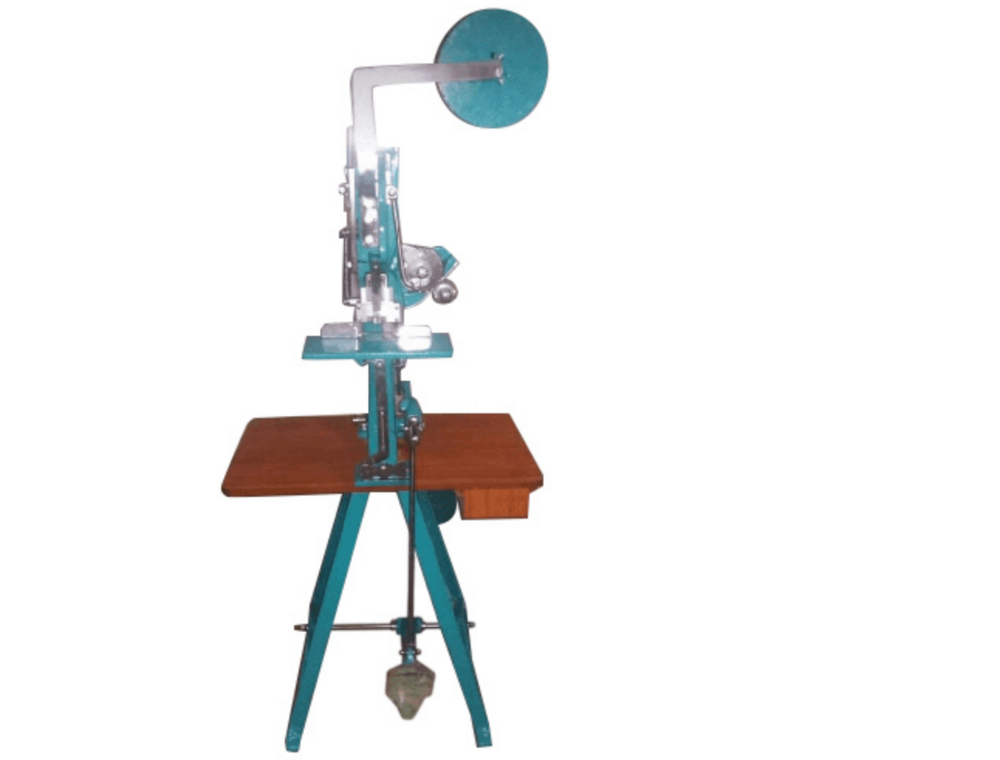 Foot Operated Manual Book Stitching Machine - Color: Blue