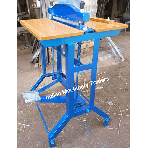 Blue 18 Inch Foot Operated Manual Perfoating Machine