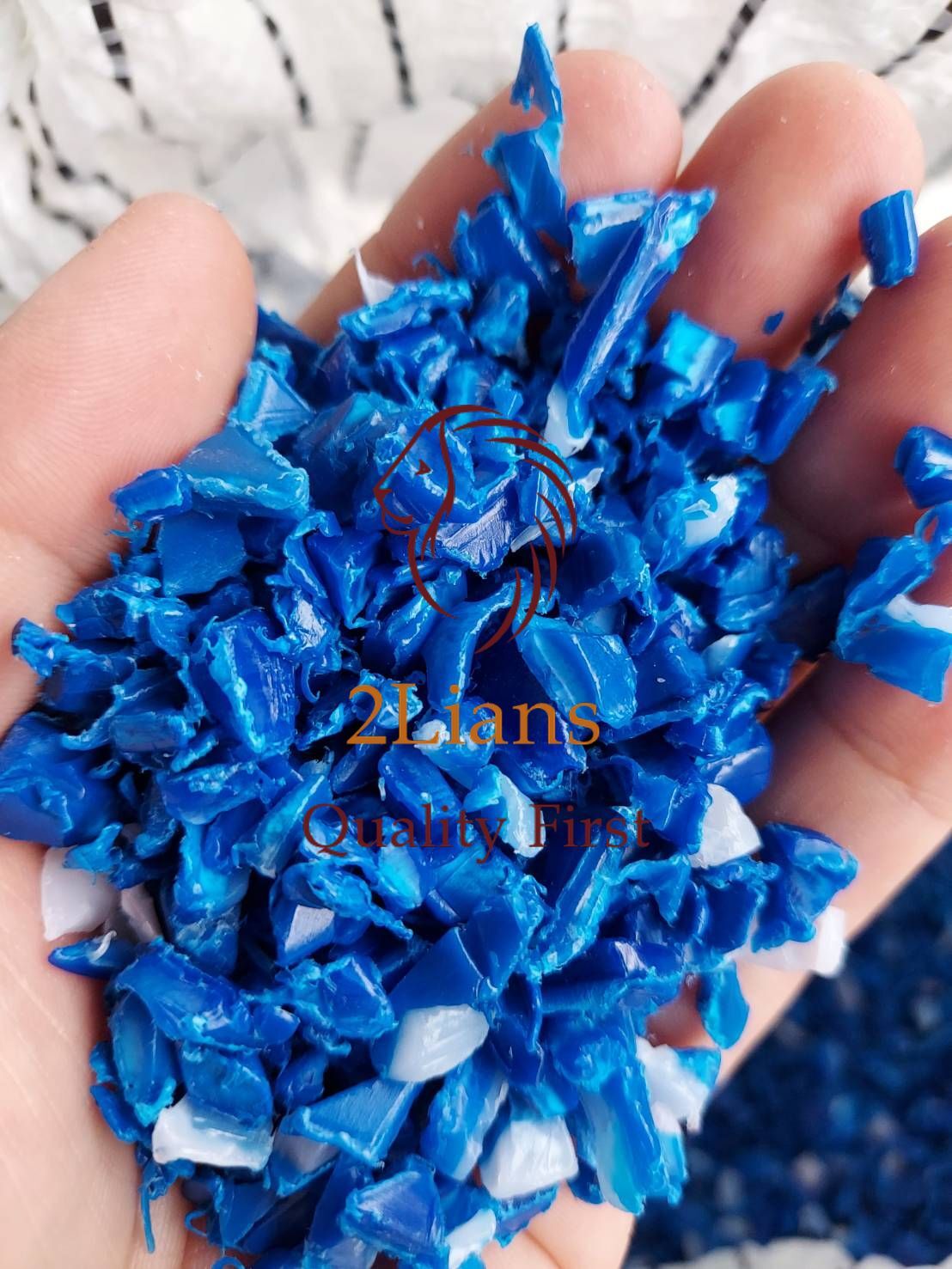 HDPE Drum Regrind Blue Color Plastic Scrap