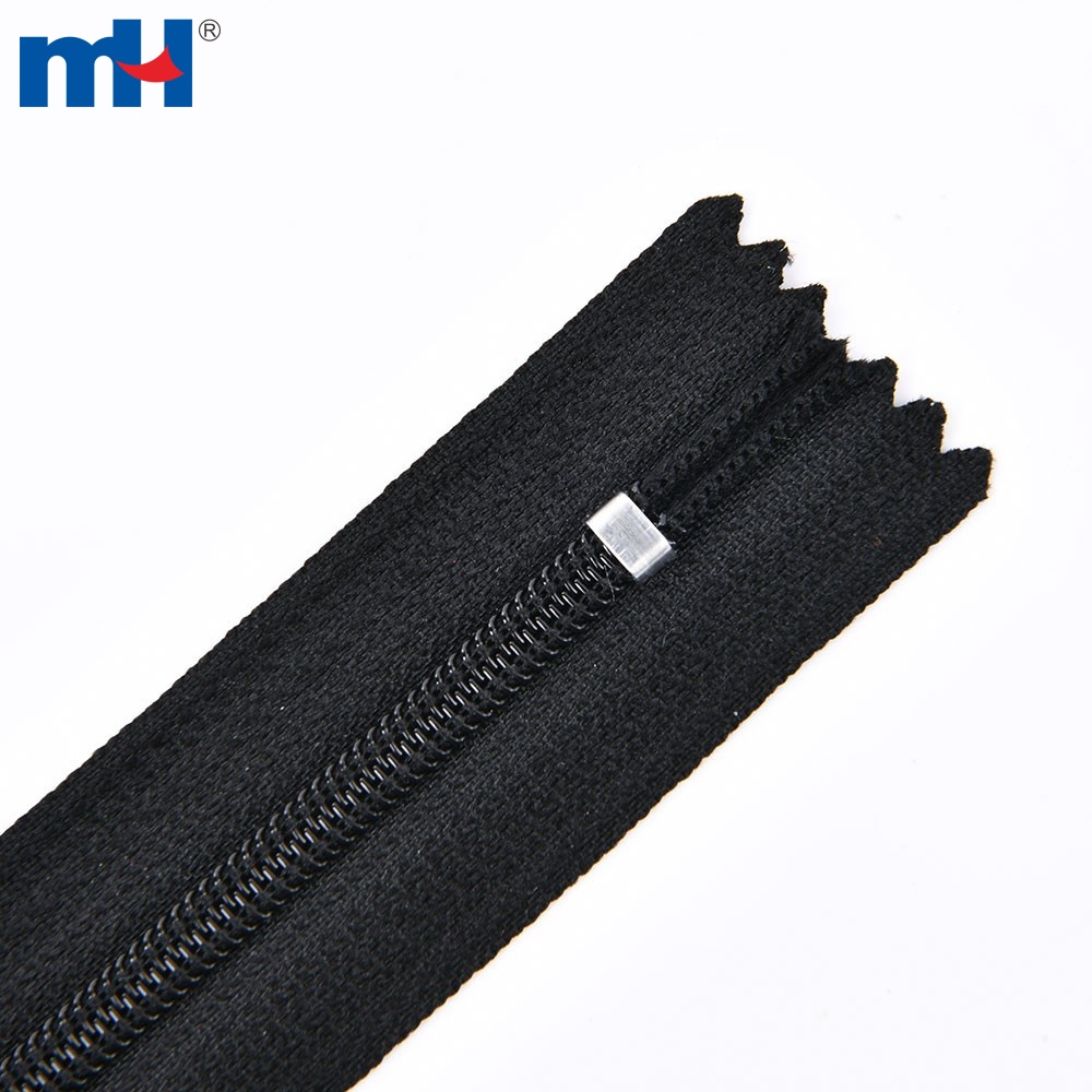 Zipper Closed-End Nylon Coil Zipper No.3 Nylon Zipper Black Zipper Wholesale