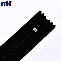 Zipper Closed-End Nylon Coil Zipper No.3 Nylon Zipper Black Zipper Wholesale