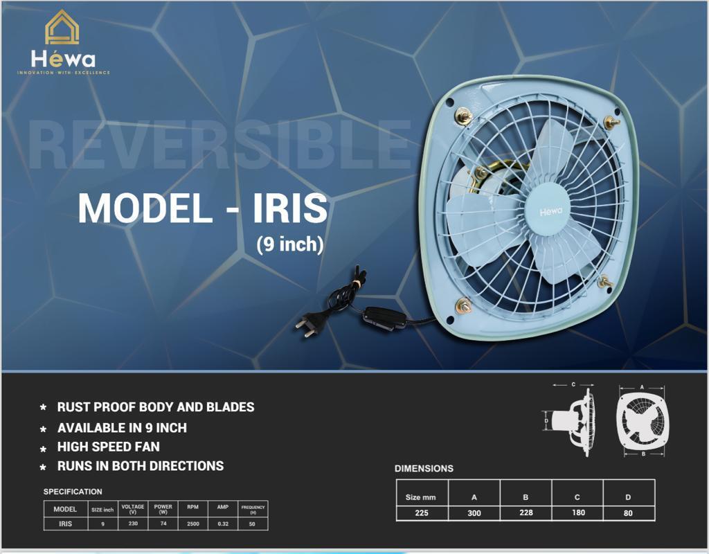 9 Inch 225 MM Reversible Fresh Air Fan