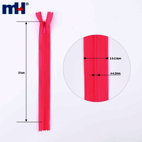 Invisible Zipper No. 3 Nylon Zipper Invisible Sewing Zipper with Zipper Slider for Garment Bag Home Textile