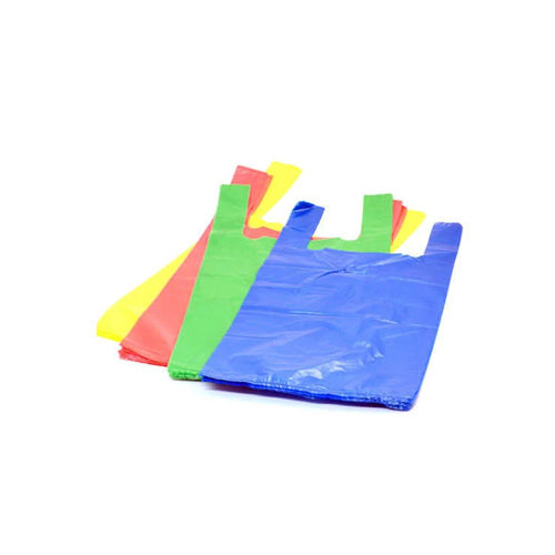 Multicolour Plain Plastic Shopping Bags