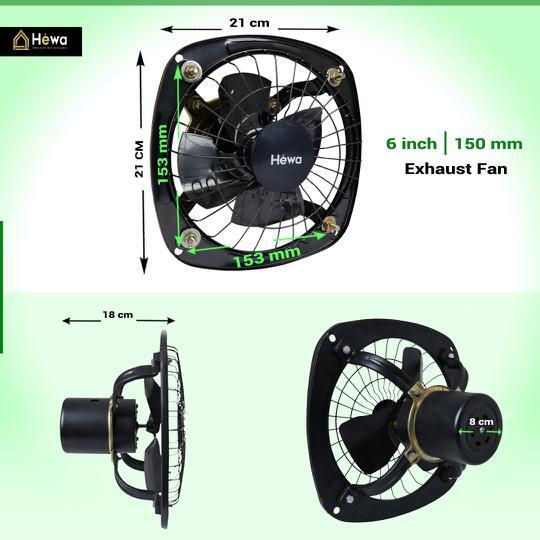 6 inch 150 mm Metal exhaust Fan