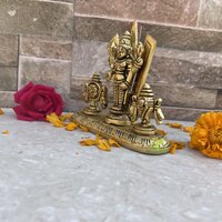 Tirupati Balaji with Shank Chakra 5 inch Height Venkateshwara Idol Lord Vishnu Idol for Temple Home