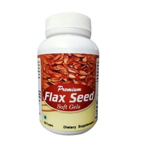 Herbal Medicine Flax Seed Soft Gel Capsules