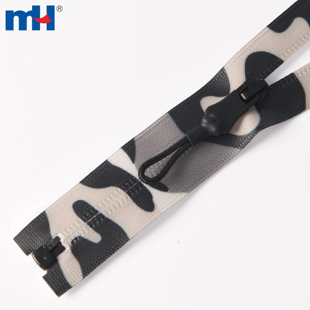 Waterproof Nylon Zipper No. 5 Close End/Open End /Double Slider Nylon Coil Zip Invisible Zipper