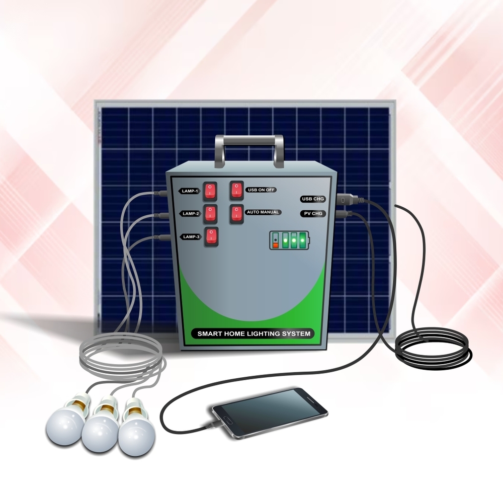 Solar Lighting System - Color: White