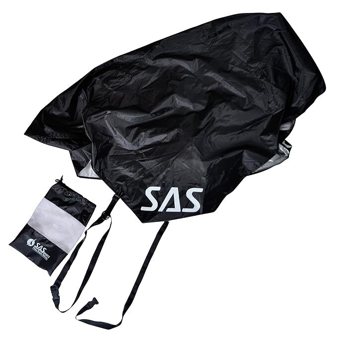 SAS SPORTS Speed Chute  Nylon Fabric 56  (Black)