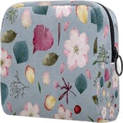 Flower Pattern Cosmetic Bag