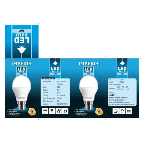 Rectangular Led Bulb Packaging Box