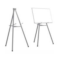 Whiteboard With Tripod - Metal, 5 Feet Height, Black And White , 65kg Load Capacity, Durable Design For Outdoor Use