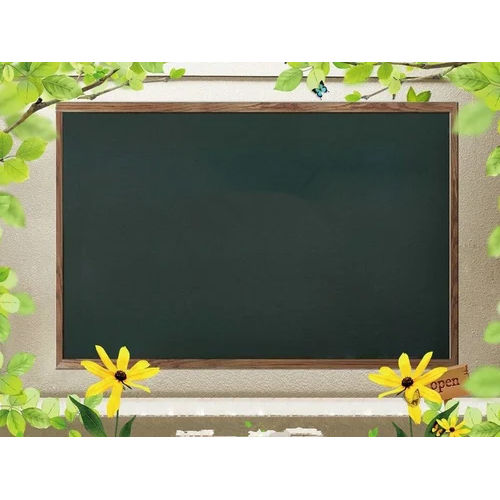 Non Magnetic Green Chalk Board - Color: Black