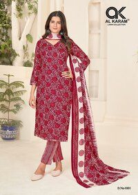 Al Karam Jaipuri Queen Dress Material