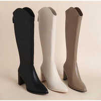 Black Ladies Long Boots