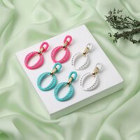 Stone Adorned Orbit Earrings