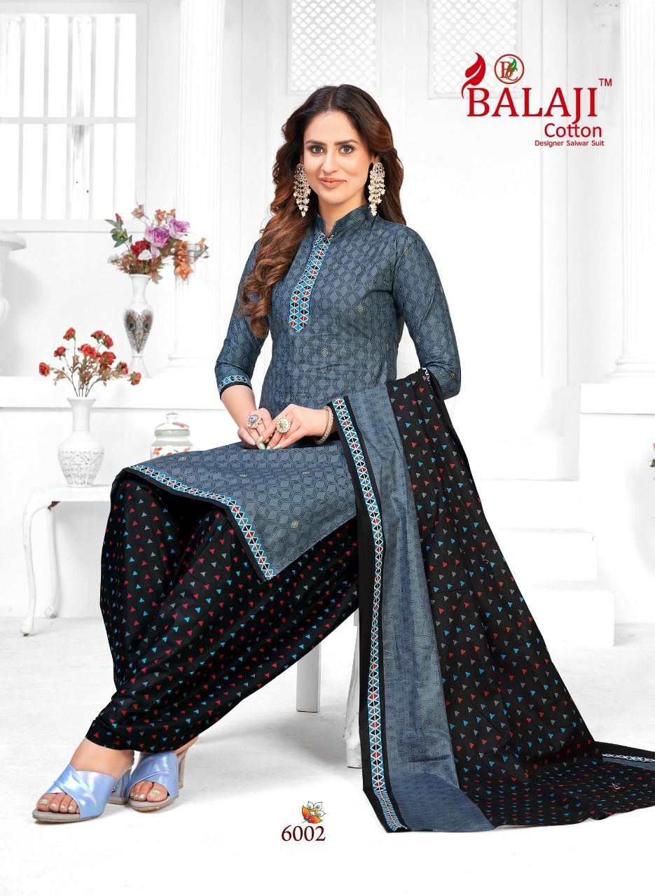 Balaji Rajwadi Patiyala Vol-6 -Dress Material