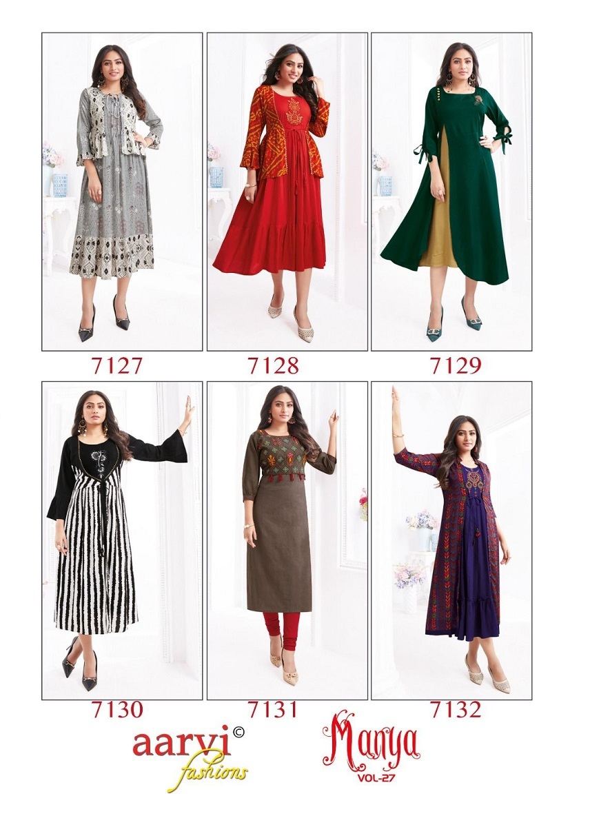 Aarvi Manya Vol- 27 Readymade Kurtis
