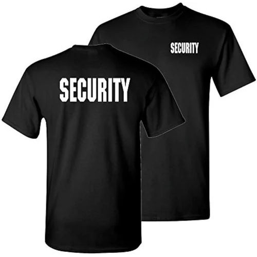 Black Security Guard T Shirt