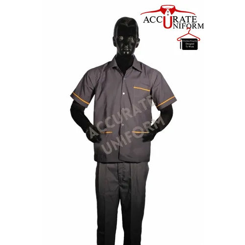 Gray Worker Staff Uniform