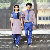 Salwar Kameez School Uniform - Cotton Material, Customized Sizes, Stylish Printed Pattern | Washable, Unisex Design For Comfortable Wear