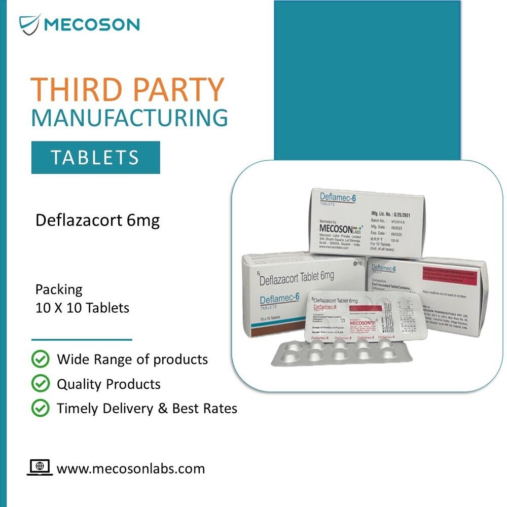 6Mg Deflazacort Tablets General Medicines