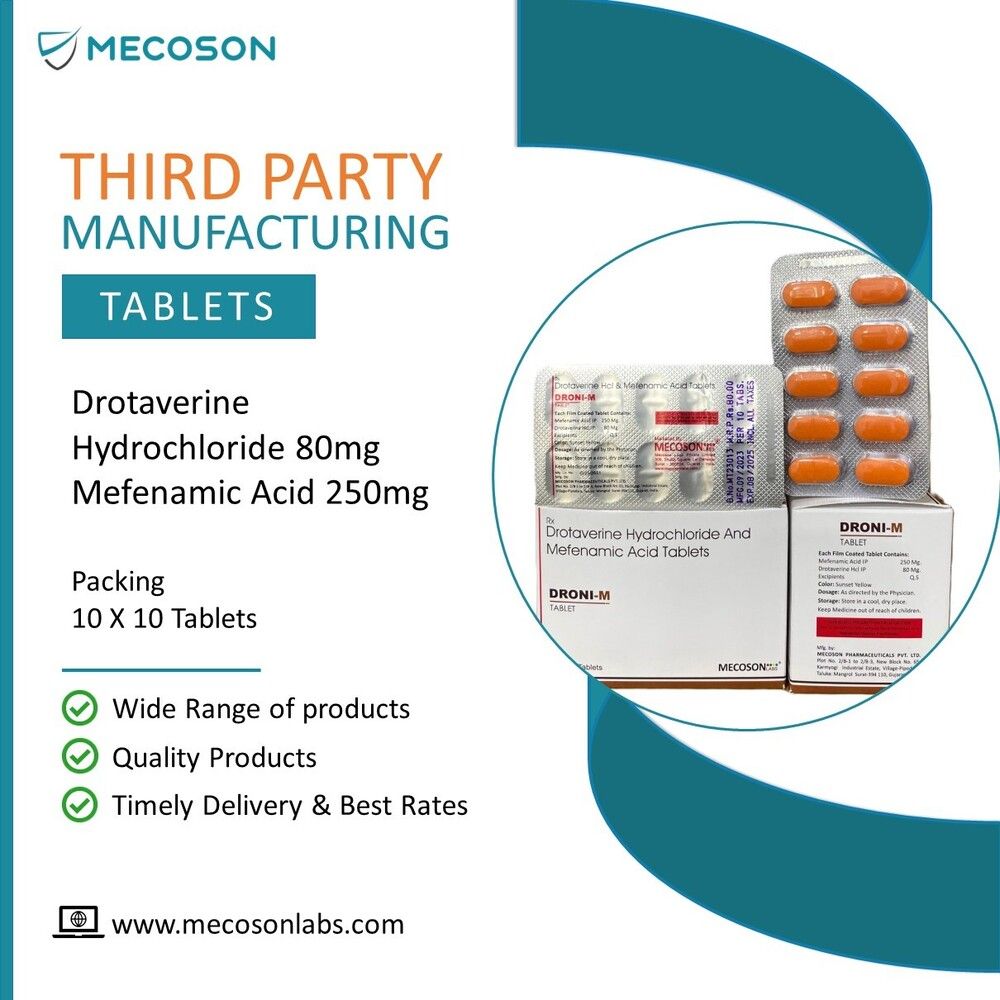 Drotaverine Hydrochloride And Mefenamic Acid Tablets