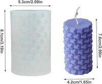 Can Shape Candle Moulds (pyramid) - High-quality Silicone, Flexible Non-stick Surface | Ideal For Epoxy Resin, Soap, Candle, And Crafting Projects