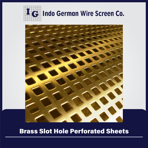 Brass Slot Hole Perforated Sheets