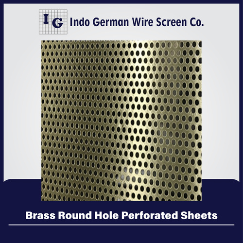 Brass Round Hole Perforated Sheets