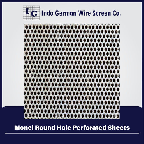 Monel Round Hole Perforated Sheets