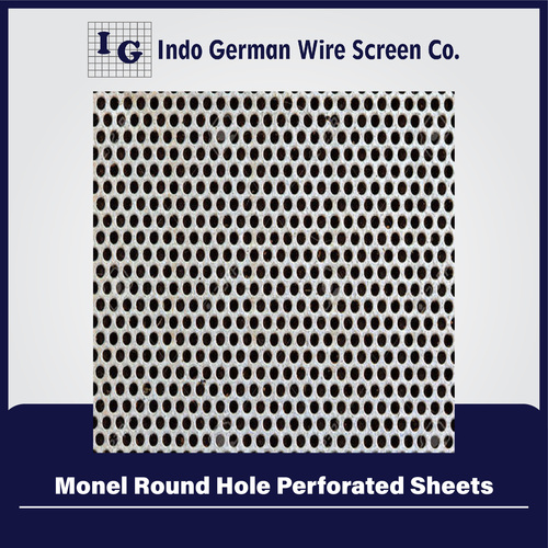 Monel Round Hole Perforated Sheets