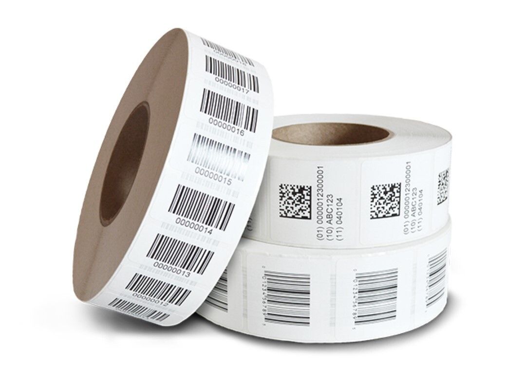 Printed Barcode Label Rolls