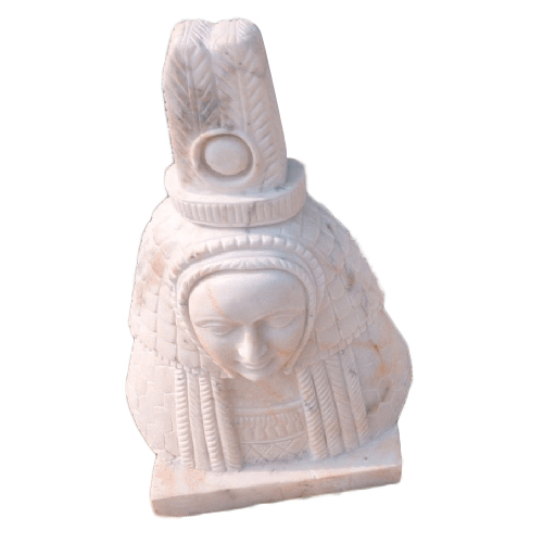White Hadcarved Marble Statue