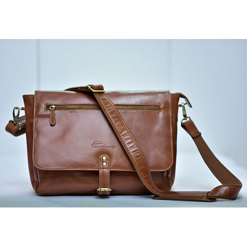 Leather Bag - Genuine Leather, Various Sizes Available, Brown Color | Modern Design for Stylish Carrying