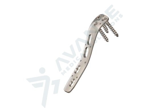 As Proximal Femur Nail Support Plate - Color: Silver