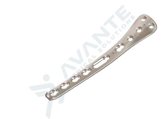 AS Postero-Meadial Proximal Tibial Plate - Stainless Steel or Titanium, Silver Finish, Sterilized for Hospital Use