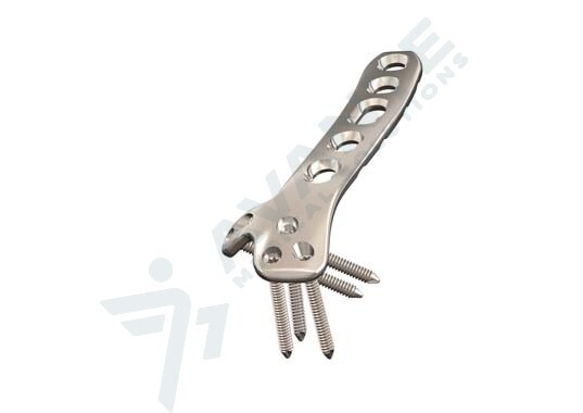 As Posterolateral Distal Humerus Plate With Support - Color: Silver