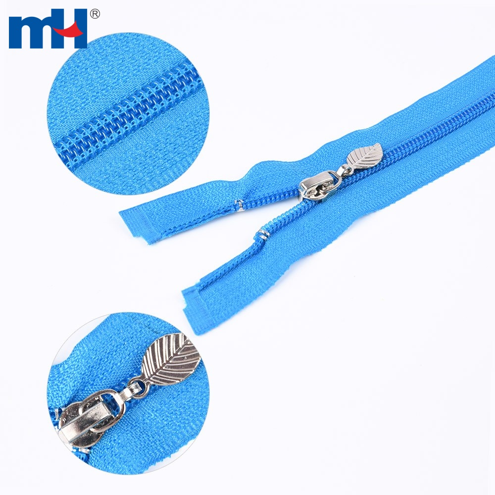 Nylon Zipper No. 5 Nylon Coil Separating Zipper Colorful Coil Zipper