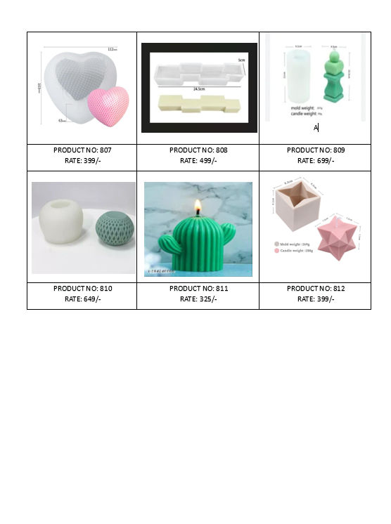 Rose Shape Candle Moulds