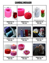 Rose Shape Candle Moulds