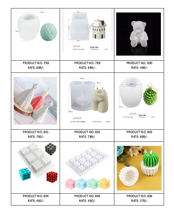 Flower Shape Candle Moulds