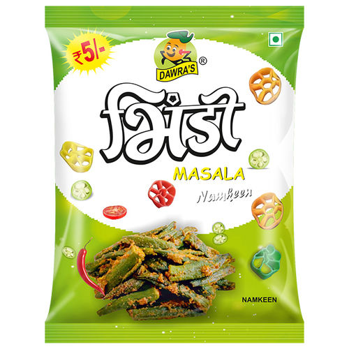 Multicolor Bhindi Masala Namkeen Packaging Pouch