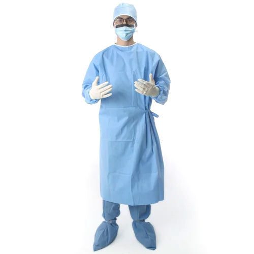 Cotton Blue Surgical Gown