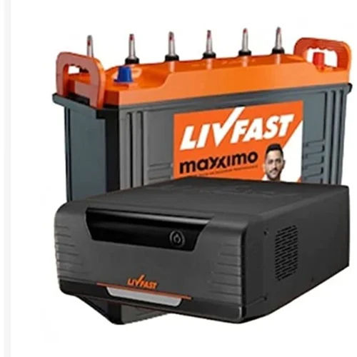 Black & Orange Livfast Combo Inverter And Battery Fcs1625