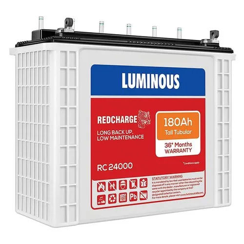 White Luminous Rc24000 Tall Tubular Battery (12V 180Ah)