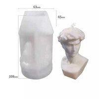 Man Shape Candle Moulds - High-quality Silicone, Flexible Design | Non-stick Surface, Reusable For Epoxy Resin, Soap, And Craft Projects