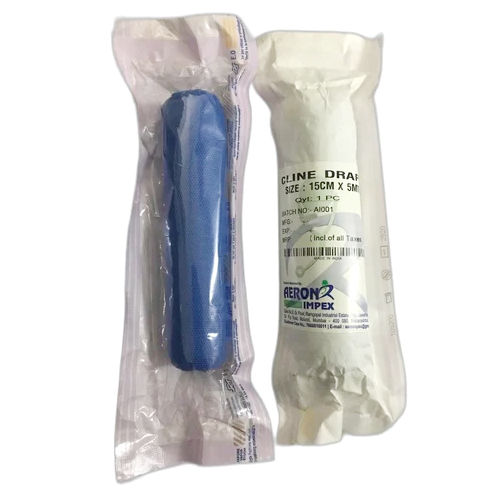 Blue Disposable Cling Drape