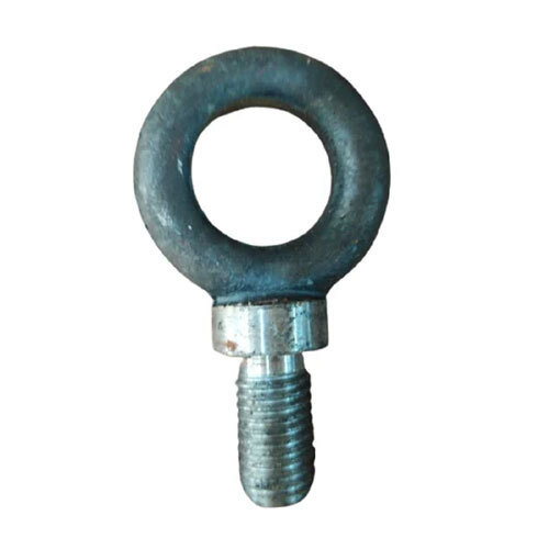 5-8 Mild Steel Eye Bolt - Silver 5/8 Size | Powder Coated Finish Ideal for Heavy-Duty Applications in Construction